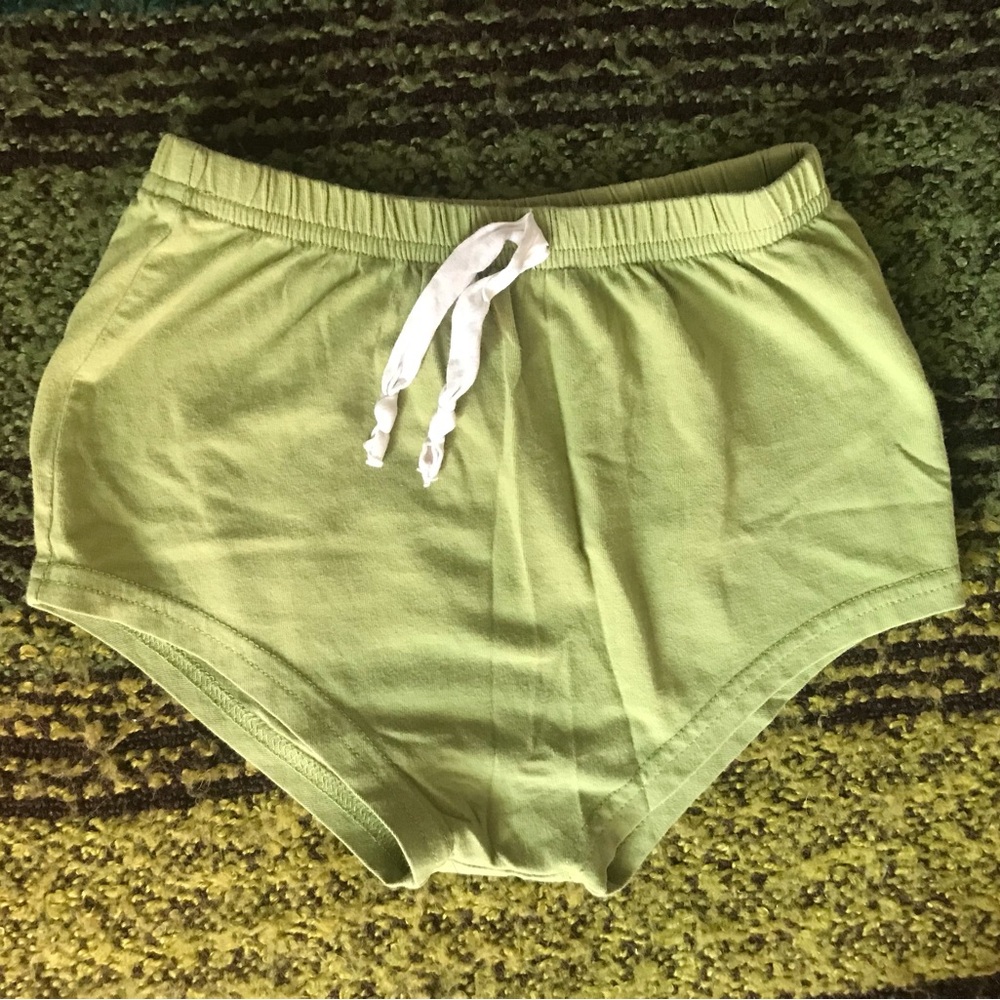 June & January avocado varsity shorts